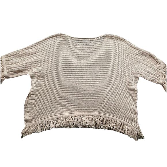 Anthropologie Akemi + kim Lara Muted Pink Poncho Sweater XS Oversized - Picture 9 of 9